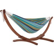 Vivere Solid Pine Wood Hammock Combo, Cay Reef