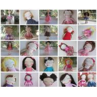 Viviandolls Custom Christmas gift, Personalized Christmas Cloth Doll, Christmas Rag Dolls, Girl Rag Doll, Rag Doll, Heirloom Rag Doll, Hand made Doll