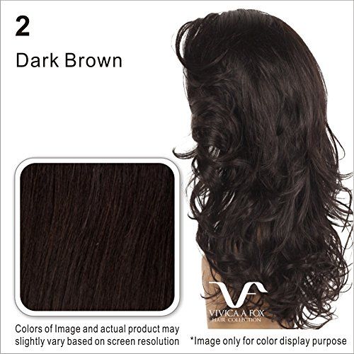  Vivica A. Fox CHANTE-V Remi Human Hair, Deep Lace Front Wig in Color 1B