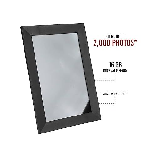  VIVITAR 10 Inch WiFi Digital Picture Frame - Slim Design with LCD Touch Screen - Easy Setup for Photos or Video Sharing with The New Photo Alert - Memory Card Slot and 16GB Internal Memory