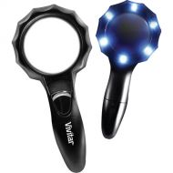 Vivitar 2.5x / 3x Magnifying Glass with 6 LED Lights (2-Pack)