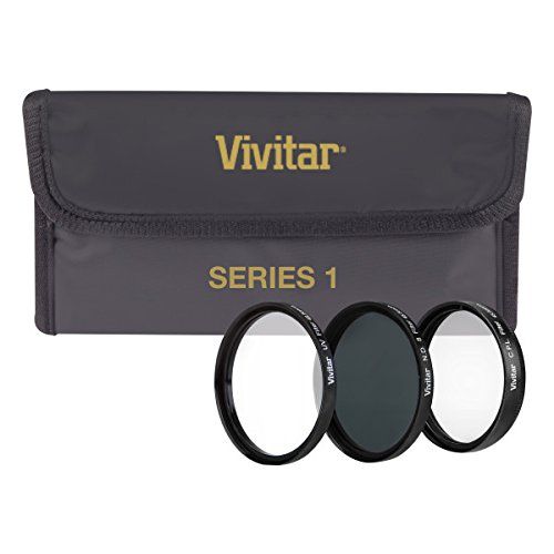  Vivitar 3-Piece Multi-Coated HD Filter Set (40.5mm UV/CPL/ND8)