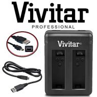 - Vivitar Dual Port USB Charger for AHDBT-401 GoPro Hero4 Battery