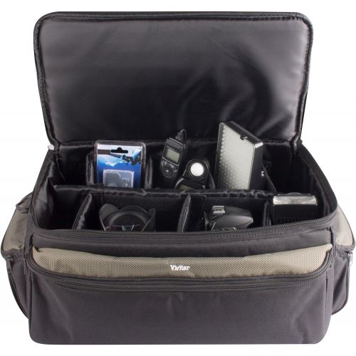  Vivitar VIV-RGC-12 Deluxe Pro Camera Camcorder Rugged Carrying Case, X-Large (Black)