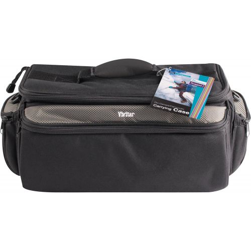  Vivitar VIV-RGC-12 Deluxe Pro Camera Camcorder Rugged Carrying Case, X-Large (Black)