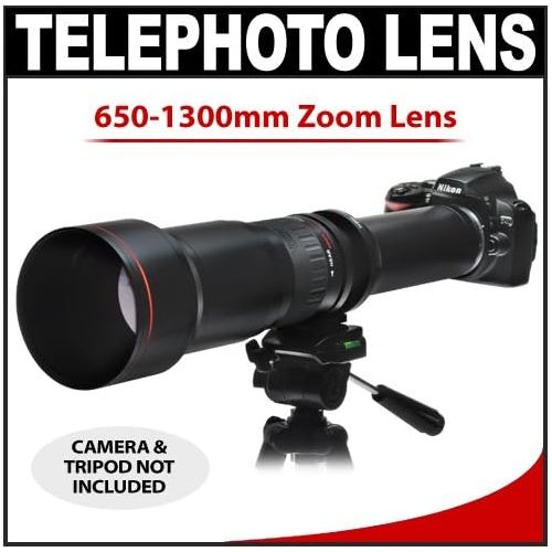  Vivitar 650-1300mm f8-16 SERIES 1 Telephoto Zoom Lens for Nikon D40, D60, D90, D200, D300, D300s, D3, D3s, D3x, D700, D3000 & D5000 Digital SLR Cameras