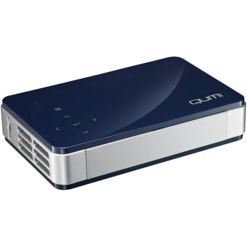  Vivitek Qumi Q5 500 Lumen WXGA HD 720p HDMI 3D-Ready Pocket DLP Projector with 4GB Memory (Red)