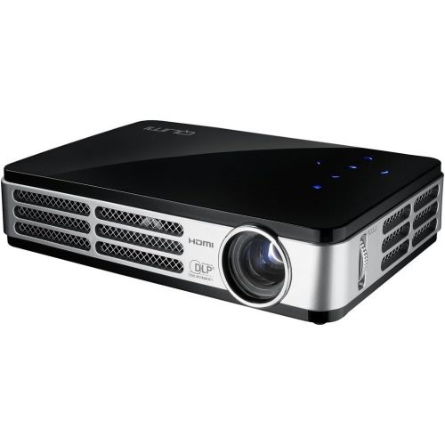  Vivitek Qumi Q5 500 Lumen WXGA HD 720p HDMI 3D-Ready Pocket DLP Projector with 4GB Memory (Red)