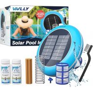 Solar Pool Ionizer, Cleaner, and Purifier Restores Clear, Chlorine-Free Water, Long Lasting Anode for 35,000 Gallons, Natural Shock for Swimming Areas, Smart Replacement