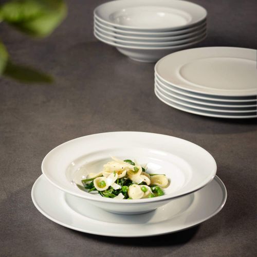  Vivo by Villeroy & Boch group vivo by Villeroy & Boch Group Neo White Tafelservice fuer bis zu 6 Personen, 12-teilig, Premium Porzellan, Weiss