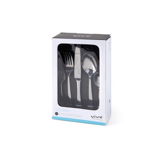  Vivo by Villeroy & Boch group vivo by Villeroy & Boch group 19-5315-9053 vivo Villeroy & Boch Group Voice Basic Besteck Set 30teilig, aus pflegeleichtem rostfreiem Edelstahl Besteckset, Silber