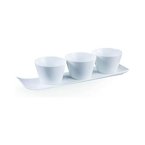  vivo by Villeroy & Boch Group New Fresh Collection Servierset, 4-teilig, Premium Porzellan, Weiss