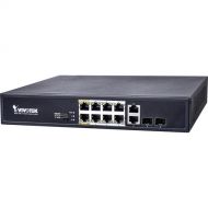 Vivotek AW-FGT-100D-120 8-Port 10/100 Mb PoE+ Unmanaged Switch with Gigabit Combo Ports