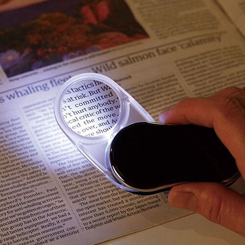  Vixen Optics LED Pocket 35 Magnifier (Piano Black)