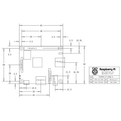  Vktech Raspberry Pi 3 Model A+(Plus) Raspberry Pi 3A+ with 2.4G 5G WiFi 4.2 Bluetooth Quad-core 1.4GHz Broadcom Processor