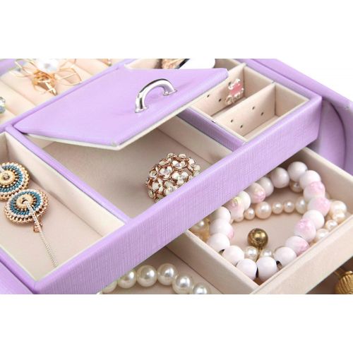  [아마존핫딜][아마존 핫딜] Vlando Princess Style Jewelry Box from Netherlands Design Team, Fabulous Girls Gift (Lavender)