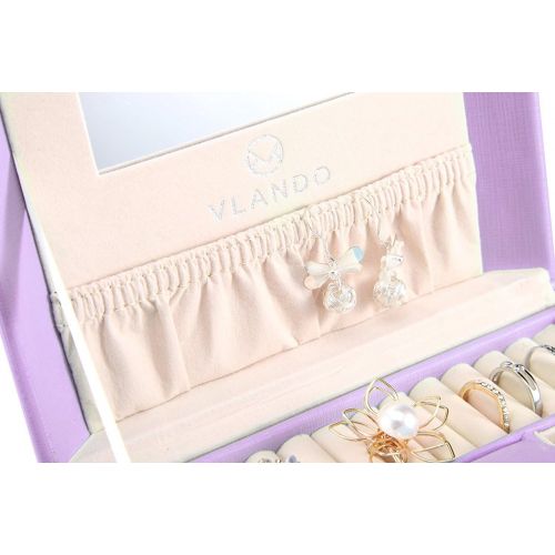  [아마존핫딜][아마존 핫딜] Vlando Princess Style Jewelry Box from Netherlands Design Team, Fabulous Girls Gift (Lavender)