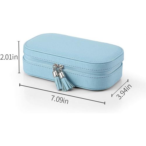  [아마존 핫딜] Vlando Small Tassels Jewelry Box Girls Gift Case (Blue)