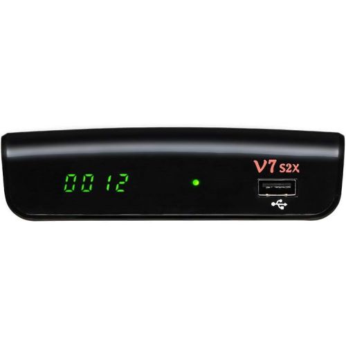  [아마존베스트]Vlogdeals [2020 Newest] GTMEDIA V7S2X HD 1080P FTA DVB-S2X H.265 HEVC 8bit Free to air Digital Satellite TV Receiver with USB WiFi Antenna Support Biss auto roll V7S Upgrade (New Generation