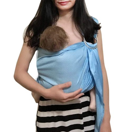  Vlokup Baby Water Ring Sling Carrier | Lightweight Breathable Mesh Baby Wrap for Infant, Newborn, Kids and Toddlers | Perfect for Summer, Swimming, Pool, Beach | Great for Dad Too