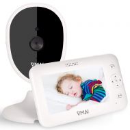 [아마존핫딜][아마존 핫딜] Vmai Video Baby Monitor, 4.3” Baby Monitor with Camera, Infrared Night Vision, Temperature Sensor, 2-Way Talk, VOX Mode, Wall-Mounted & Countertop, Support up to 4 Cameras & 1000ft Stab