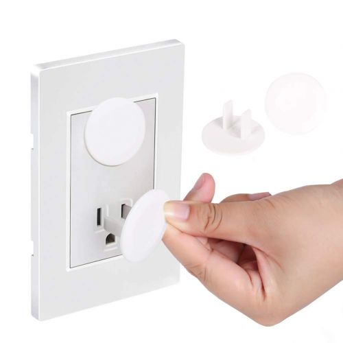  [아마존베스트]Vmaisi Outlet Covers ChildProof Plug Protector - VMAISI Baby Proofing Electrical Safety Outlet Plugs - (White, 38 Pack)