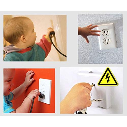  [아마존베스트]Vmaisi Outlet Covers ChildProof Plug Protector - VMAISI 62 Pack Baby Proofing Electrical Safety Outlet Plugs