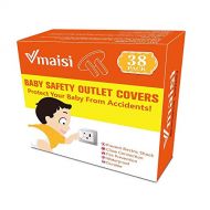 [아마존베스트]Vmaisi Clear Outlet Covers Baby Proofing - VMAISI 38 Pack Electrical Safety ChildProof Plug Protector -...