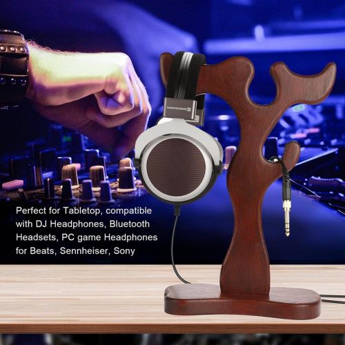  Vmank Wooden Headphone Stand for Beats, Bose, Sony, Shure, Jabra, JBL, AKG and More by Vmank