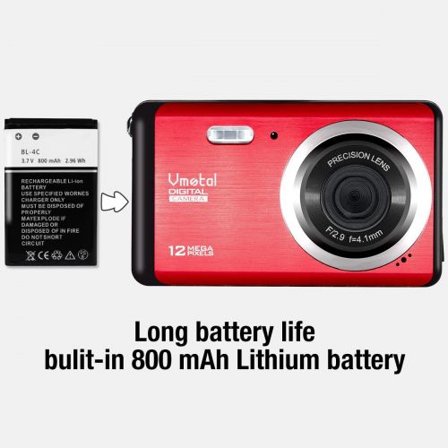  [아마존 핫딜] Mini Digital Camera,Vmotal 2.8 inch LCD HD Digital Camera Kids Childrens Teens Beginners Point and Shoot Rechargeable Cameras Video Camera Digital Students Cameras-Holiday Birthday