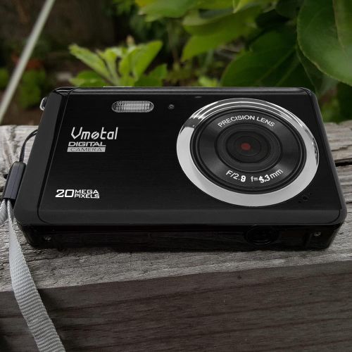  Vmotal Full HD 1080P 20MP Mini Digital Camera with 2.8 Inch TFT LCD Display,Digital Point and Shoot Camera Video Camera Student Camera, Indoor Outdoor for Kids/Beginners/Seniors (Black)