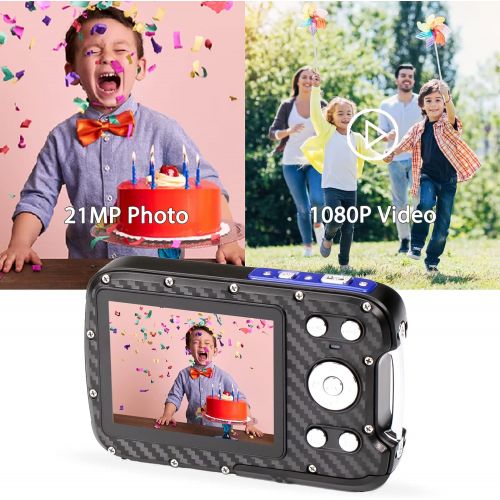  Vmotal Waterproof Camera Underwater 1080P Full HD 17FT Underwater Digital Cameras for Snorkeling 21MP Point and Shoot Camera Waterproof Digital Camera for Kids Childrens Teens Beginners S