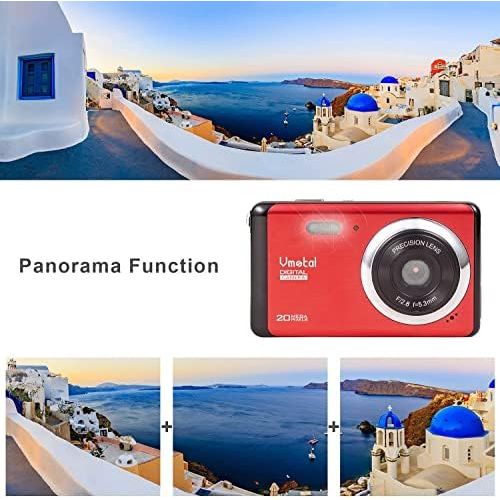  Vmotal Digital Camera 1080P FHD Mini Video Camera 20MP 2.8 inch LCD HD Rechargeable Vlogging Camera Students Compact Camera Kids Childrens Teens Beginners Point and Shoot Cameras-Holiday