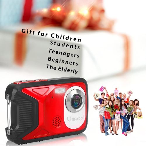  Vmotal Waterproof Digital Camera Full HD 1080P Underwater Camera 16 MP Underwater Camcorder Point and Shoot Camera Waterproof Camera for Kids Childrens Teens Beginners Snorkeling Swimming