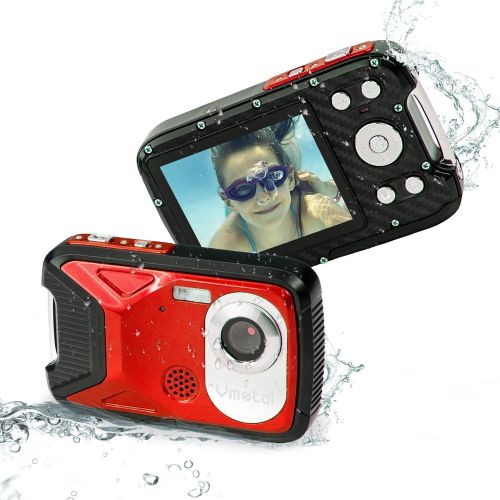  Vmotal Waterproof Digital Camera Full HD 1080P Underwater Camera 16 MP Underwater Camcorder Point and Shoot Camera Waterproof Camera for Kids Childrens Teens Beginners Snorkeling Swimming