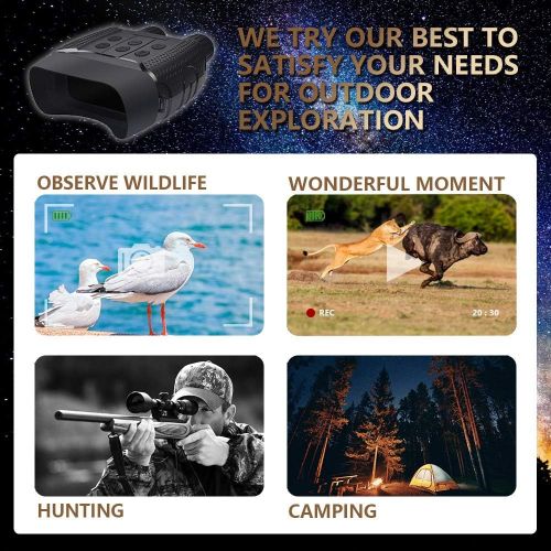  [아마존베스트]Vmotal Night Vision Goggles Digital Infrared Night Vision Binoculars HD Photo & 960P Video, Night Goggles with 2.31 TFT LCD, Water-Resistant for Wildlife Viewing Hunting&Reconnaiss
