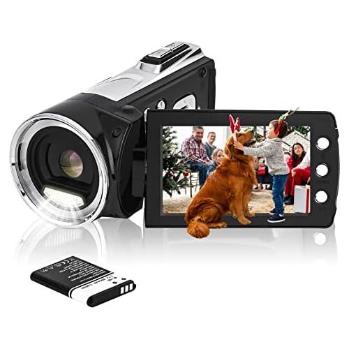  [아마존베스트]Vmotal HG5162 Digital Video Camera 1080P FHD Camcorder / 2.7 Inch TFT LCD Screen / 270 Degree Rotating Camcorder for Children / Beginners / Elderly People