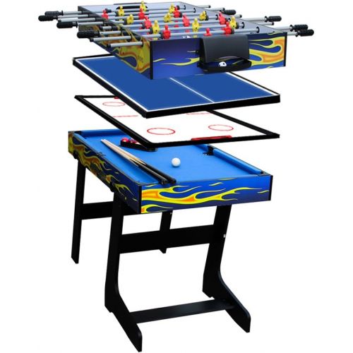  [아마존베스트]vocheer 4 in 1 Multi Combo Game Table, Hockey Table, Foosball Table with Soccer, Pool Table, Table Tennis Table for Home, Game Room