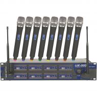 VocoPro},description:Building on VocoPros proven UHF-5800 series, the UHF-8800 doubles that microphone capability with an astonishing eight wireless microphone channels. While perf
