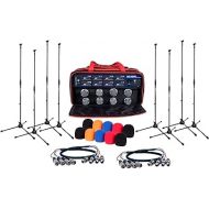 VocoPro 8 Channel UHF Wireless Mic System with M, Black (UHF8800XL)