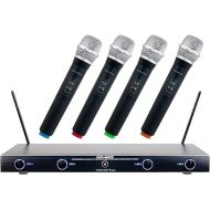 VOCOPRO VHF-4005 Four Channel Rechargeable VHF Wireless Microphone System