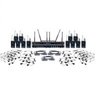 VocoPro Digital-Play-12 12-Channel UHF Digital System with Headset & Lavalier Mics (900 MHz)