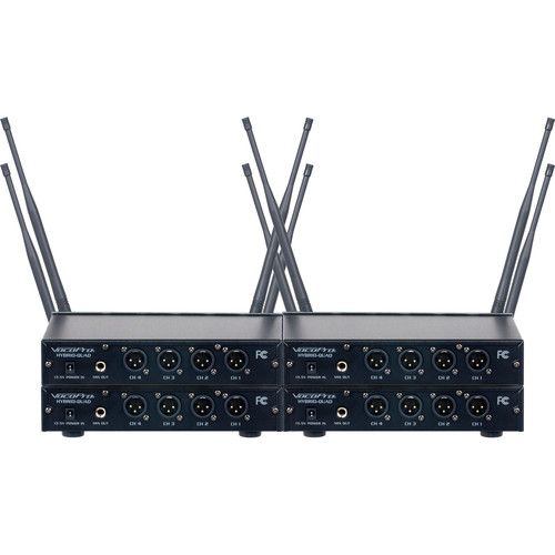  VocoPro Digital-Play-16 Sixteen-Channel Digital Wireless System with Headsets & Lavalier Mics