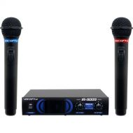 VocoPro IR-9009 Infrared Dual Wireless Microphone System (Red/Blue)