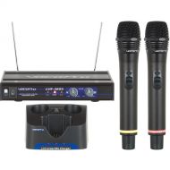 VocoPro UHF-3205-9 UHF Dual-Channel Rechargeable Wireless Microphone System