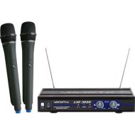 VocoPro UHF-3200-10 UHF Dual-Channel Wireless Microphone System (9M/9N: 915.0/918.7 MHz)