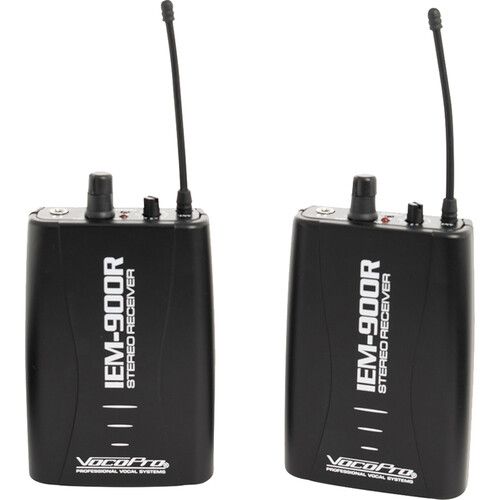  VocoPro IEM-900-BAND-2 Long-Range Digital Wireless Stereo In-Ear Monitoring System (902 to 928 MHz)