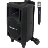 VocoPro Wireless Performer Powered Vocal Speaker & UHF Wireless Handheld Microphone