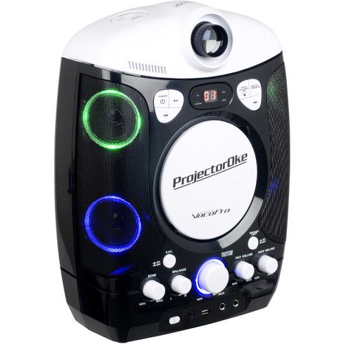  VocoPro ProjectorOke CD+G and Bluetooth-Enabled Karaoke System with LED Projector