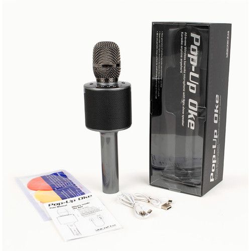  VocoPro Pop-Up Oke Wireless Karaoke Microphone with Light Show Speaker